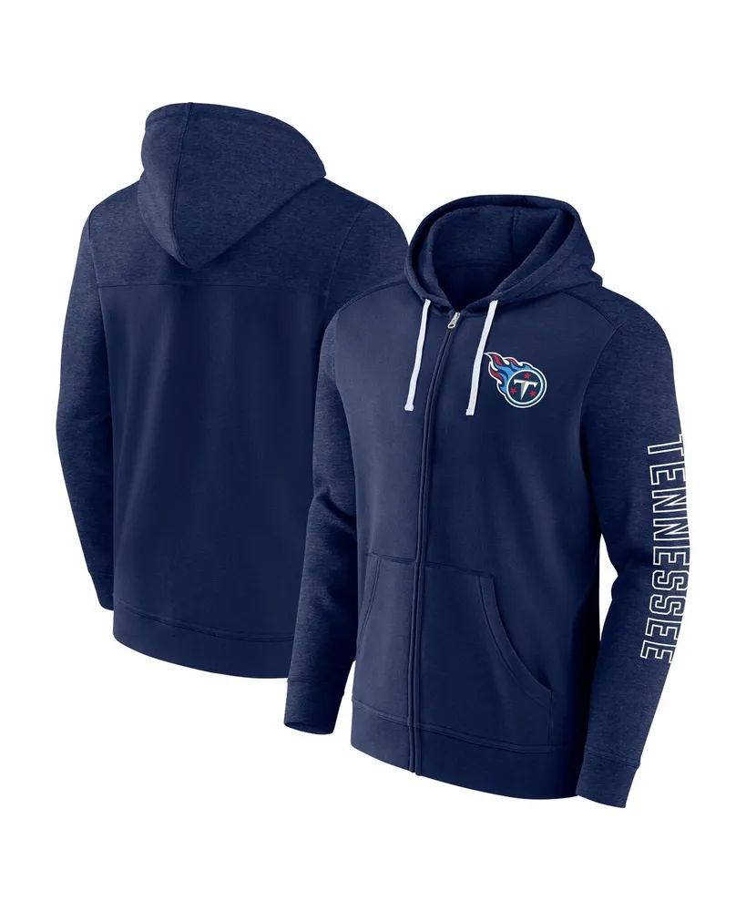 Men's Fanatics Navy Tennessee Titans Offensive Lineup Hoodie Full-Zip