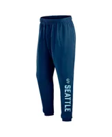 Men's Fanatics Deep Sea Blue Seattle Kraken Chop Block Fleece Sweatpants