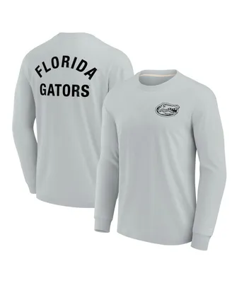 Men's and Women's Fanatics Signature Gray Florida Gators Super Soft Long Sleeve T-shirt