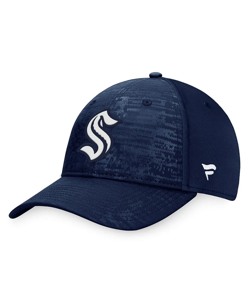 Men's Fanatics Deep Sea Blue Seattle Kraken Fundamental Flex Hat