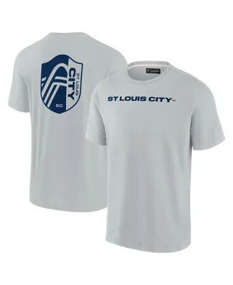 Men's Fanatics Signature Gray St. Louis City Sc Oversized Logo T-shirt