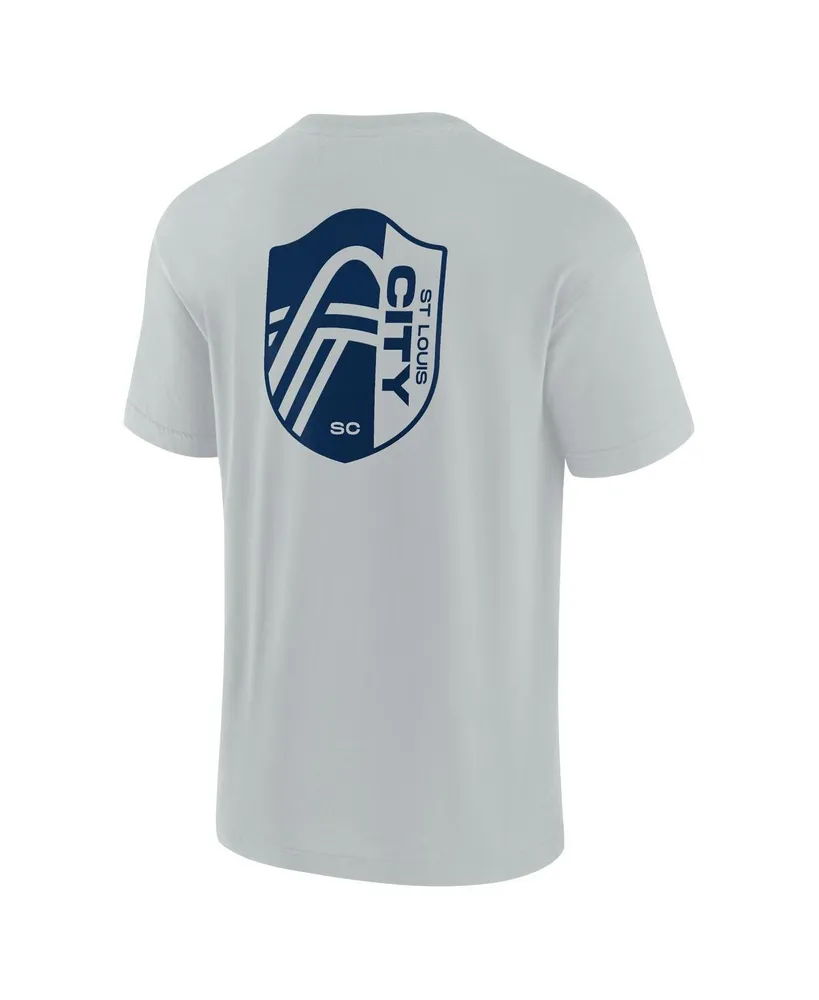Men's Fanatics Signature Gray St. Louis City Sc Oversized Logo T-shirt