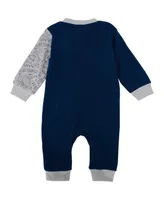 Infant Boys and Girls Navy Penn State Nittany Lions Playbook Two-Tone Sleeper