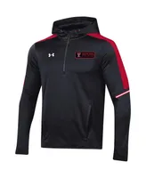 Men's Under Armour Black Texas Tech Red Raiders 2023 Sideline Quarter-Zip Hoodie