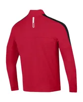 Men's Under Armour Red Utah Utes Midlayer Half-Zip Jacket