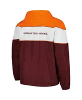 Men's G-iii Sports by Carl Banks Maroon Virginia Tech Hokies Center Line Half-Zip Raglan Hoodie Jacket