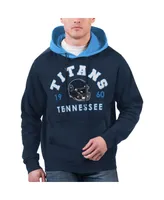 Men's G-iii Sports by Carl Banks Navy Tennessee Titans Colorblock Pullover Hoodie