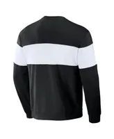 Men's Darius Rucker Collection by Fanatics Black Chicago White Sox Stripe Pullover Sweatshirt