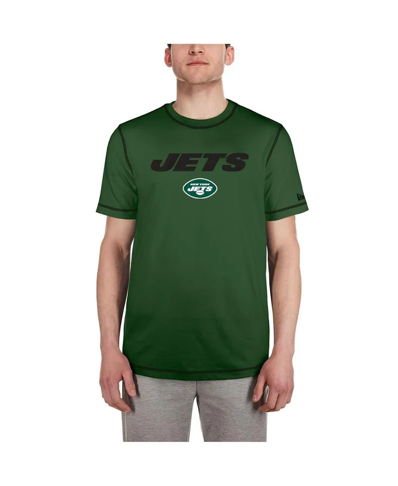 Men's New Era Green New York Jets Third Down Puff Print T-shirt