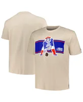 Men's New Era Cream England Patriots Third Down Big and Tall Historic T-shirt