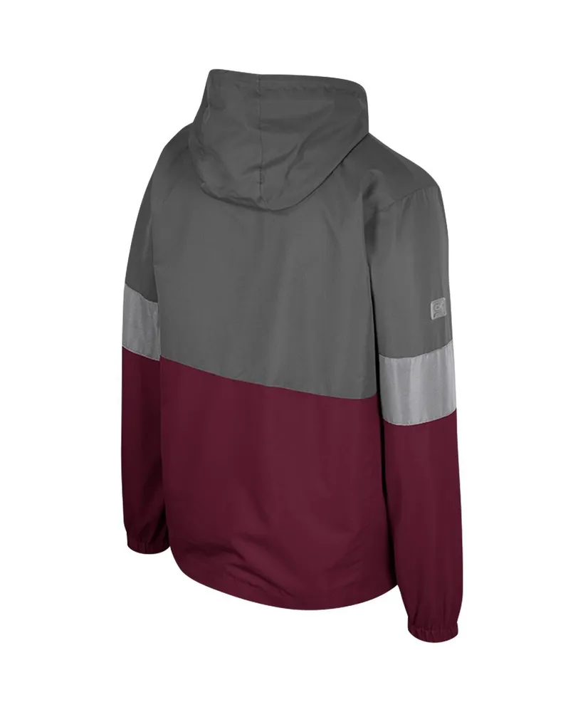 Men's Colosseum Charcoal Texas A&M Aggies Miles Full-Zip Jacket