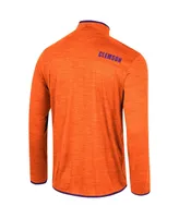 Men's Colosseum Orange Clemson Tigers Wright Quarter-Zip Windshirt