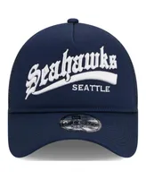 Men's New Era College Navy Seattle Seahawks Caliber Trucker 9FORTY Adjustable Hat