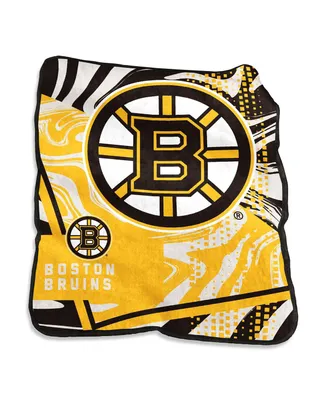 Boston Bruins 50" x 60" Swirl Raschel Throw Blanket