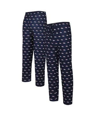 Men's Concepts Sport Navy Denver Broncos Gauge Allover Print Knit Pants