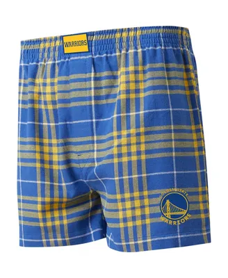 Men's Royal, Gold Golden State Warriors Concord Boxers