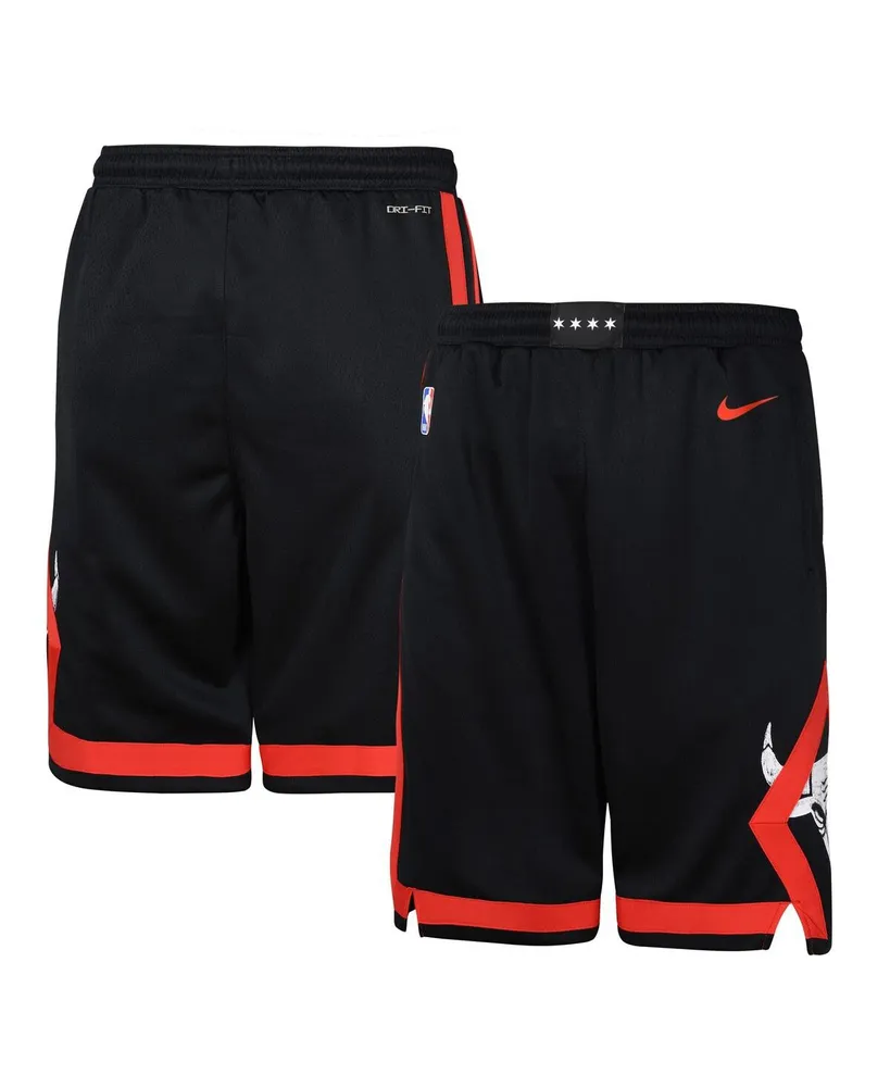 Big Boys Nike Black Chicago Bulls 2023/24 City Edition Swingman Performance Shorts