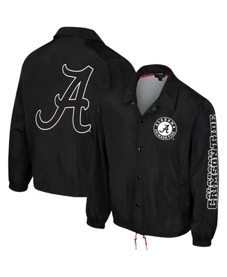 Men's and Women's The Wild Collective Black Alabama Crimson Tide Coaches Full-Snap Jacket