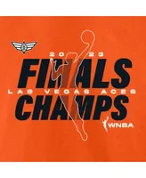 Men's and Women's Fanatics Orange Las Vegas Aces 2023 Wnba Finals Champions Signature T-shirt