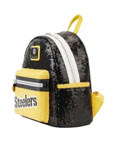 Men's and Women's Loungefly Pittsburgh Steelers Sequin Mini Backpack