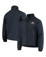 Men's Dunbrooke Navy Denver Broncos Circle Softshell Fleece Full-Zip Jacket