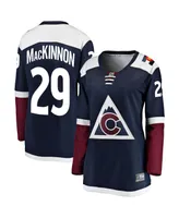 Women's Fanatics Nathan MacKinnon Navy Colorado Avalanche Alternate Breakaway Player Jersey