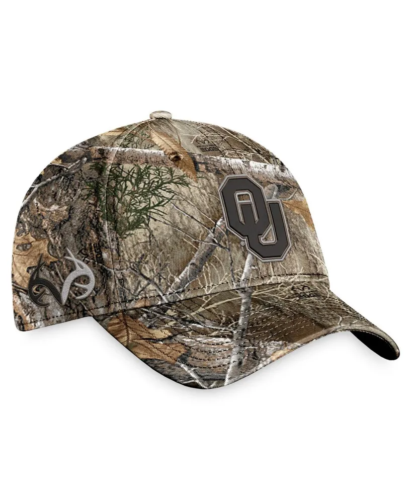 Men's Top of the World Real tree Camo Oklahoma Sooners Crusade Adventure Flex Hat
