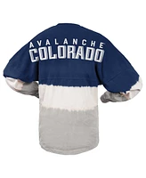 Women's Spirit Jersey Navy, Gray Colorado Avalanche Ombre Long Sleeve T-shirt