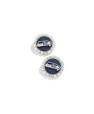 Women's Baublebar Seattle Seahawks Statement Stud Earrings - Silver