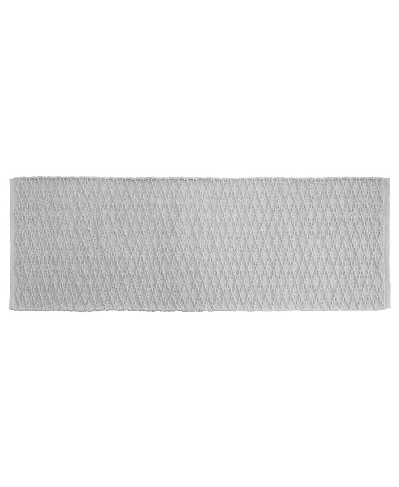 Mdesign 60 X 21 Cotton Rectangular Bathroom Rug, Long Runner