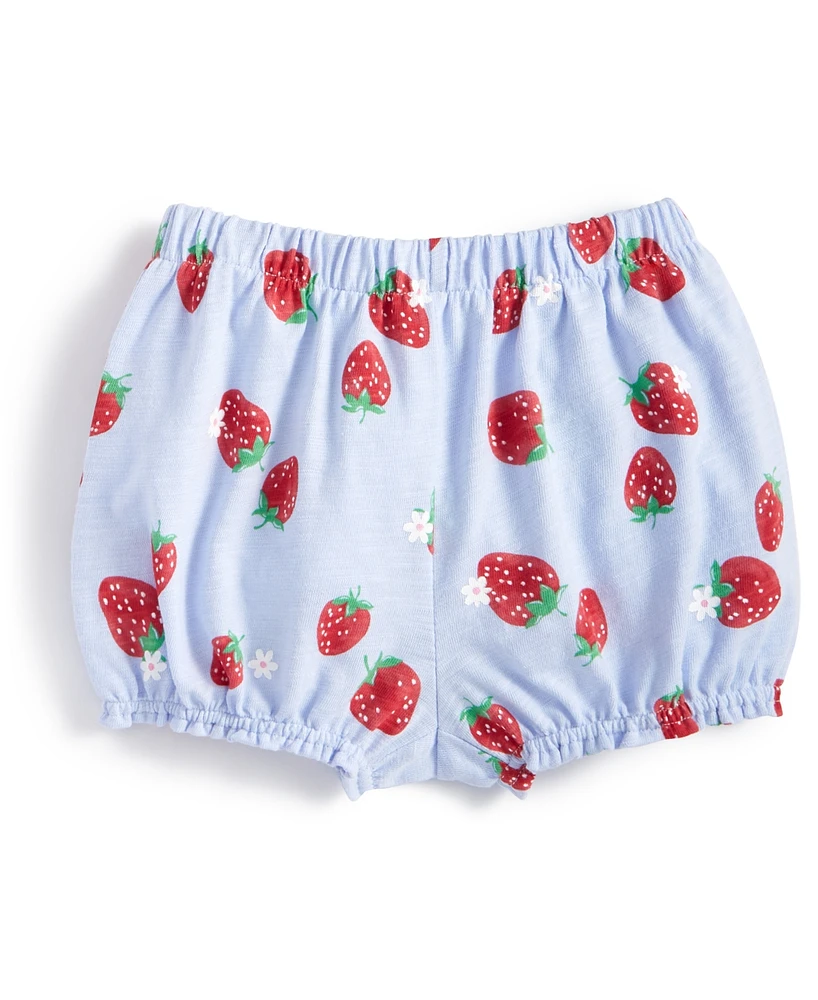 First Impressions Baby Girls Strawberry Bloomer Shorts, Created for Macy's