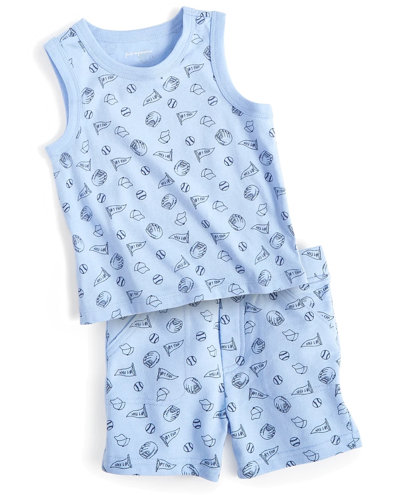 First Impressions Baby Boys Baseball Tank Top, Created for Macy's