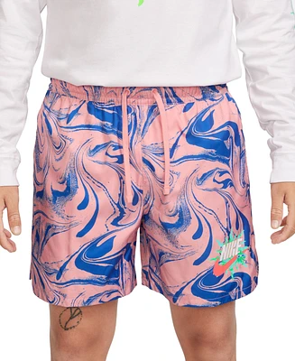 Nike Men's Sportswear Lined Logo Swirl Shorts