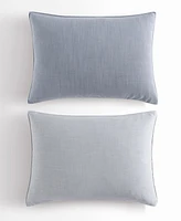 Calvin Klein Tencel Reversible Solid 3 Piece Duvet Cover Set, Queen