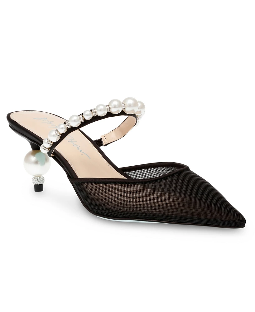 Women's Evey Mesh Kitten Heel Evening Pumps