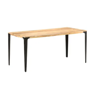 Dining Table 63"x31.5"x29.9" Solid Mango Wood