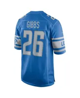 Men's Nike Jahmyr Gibbs Blue Detroit Lions 2023 Nfl Draft First Round Pick Game Jersey