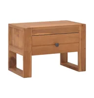 Bedside Cabinet 19.7"x11.8"x13.8" Solid Teak Wood