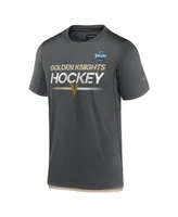 Men's Fanatics Charcoal Vegas Golden Knights 2024 Nhl Winter Classic Authentic Pro Tech T-shirt