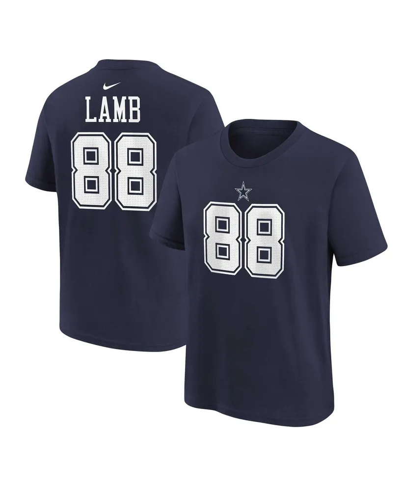 Preschool Boys and Girls Nike CeeDee Lamb Navy Dallas Cowboys Player Name Number T-shirt