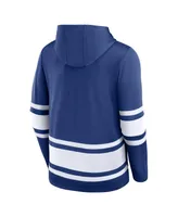 Men's Fanatics Blue Tampa Bay Lightning Puck Deep Lace-Up Pullover Hoodie