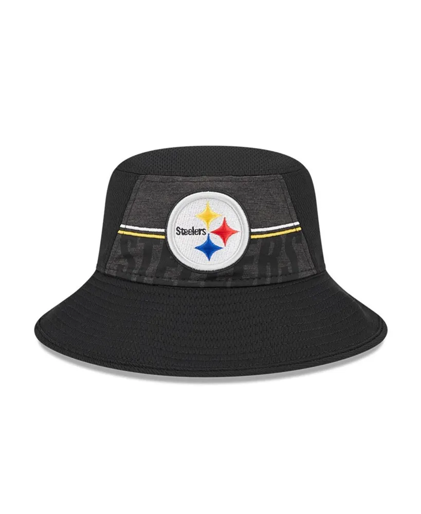 Men's New Era Black Pittsburgh Steelers 2023 Nfl Training Camp Stretch Bucket Hat