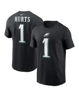 Men's Nike Jalen Hurts Philadelphia Eagles Player Name and Number T-shirt