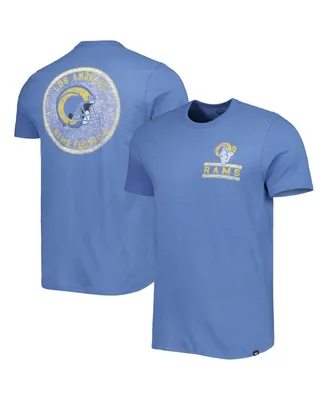 Men's '47 Brand Royal Distressed Los Angeles Rams Open Field Franklin T-shirt