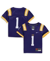 Toddler Boys and Girls Nike #1 Purple Lsu Tigers Team Replica Football Jersey