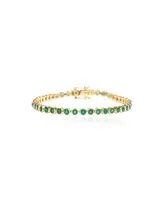 The Lovery Emerald Bezel Bracelet