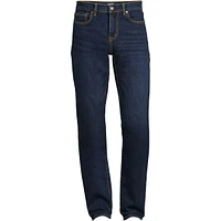 Lands' End Men's Recover 5 Pocket Traditional Fit Denim Jeans