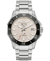 Bulova Men's Marine Star Stainless Steel Bracelet Watch 43mm - Silver