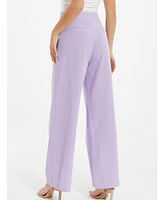 Quiz Women's Linen Palazzo Trouser