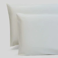 300 Thread Count Certified Organic Cotton Percale Pillowcase Set Of 2